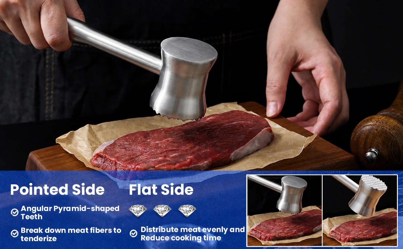 Aihomo meat tenderiser feature