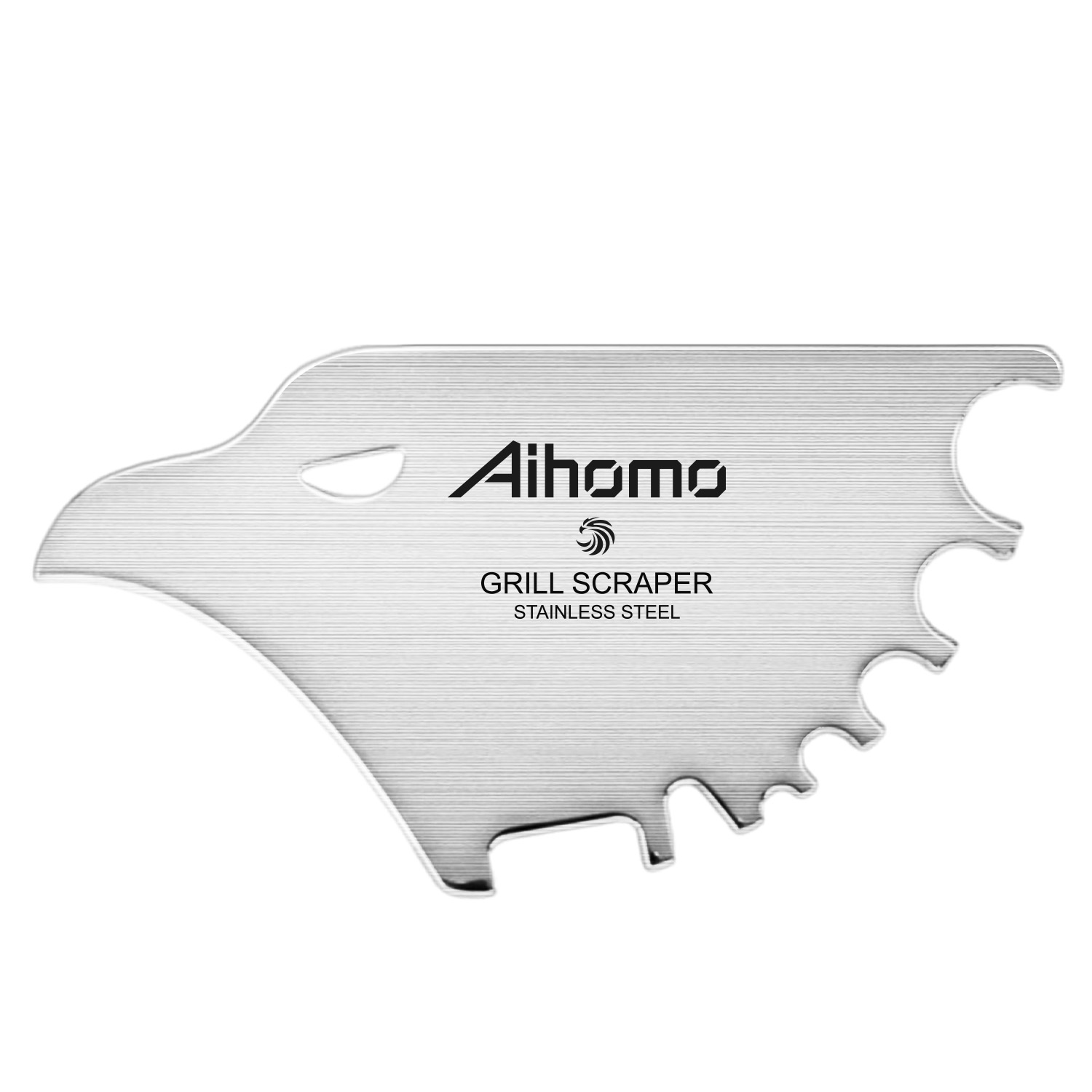Aihomo bristle-free stainless steel grill scraper